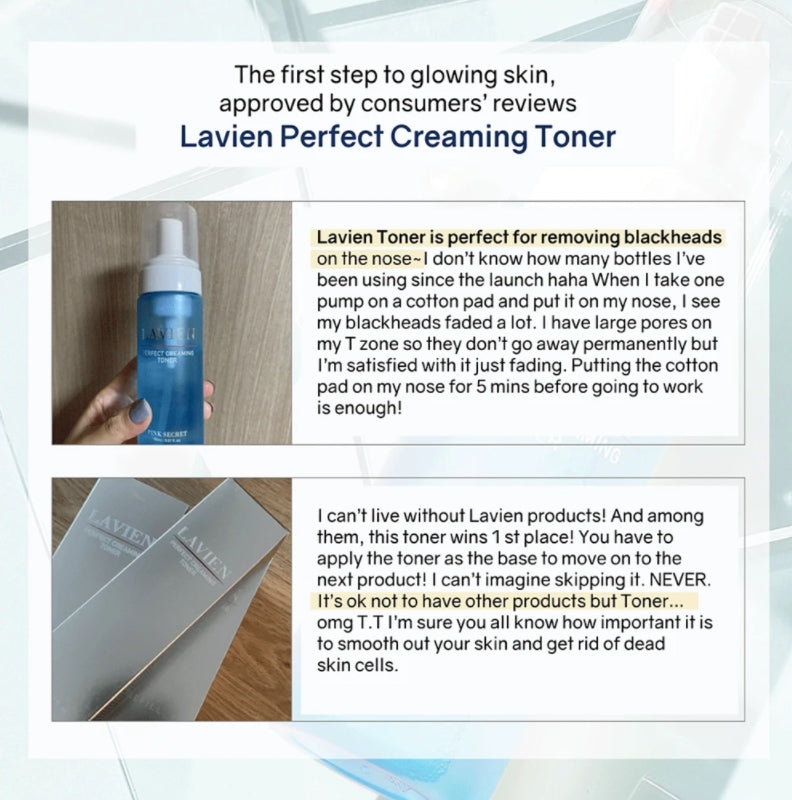 LAVIEN Centella Creaming Toner Refill 400ml Anti Aging Wrinkles Skincare Moisture Brightening