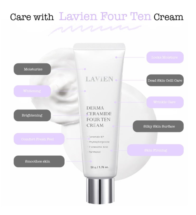LAVIEN  Derma Ceramide Four Ten Cream 50g Anti Wrinkles Brightening Skincare Moisture