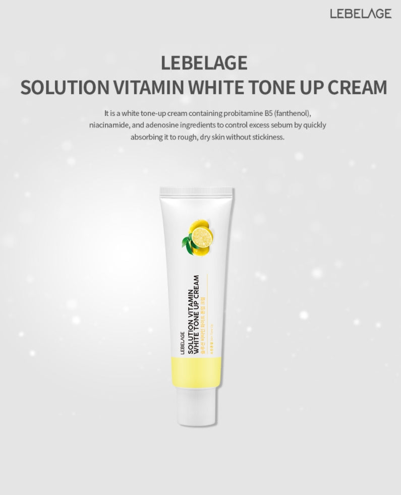 LEBELAGE Solution Vitamin White Tone up Cream 50ml Skincare Anti Wrinkles Brightening