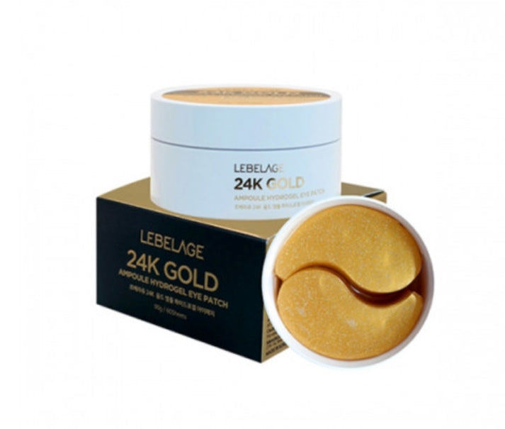 LEBELAGE 24K Gold Ampoule Hydrogel Eye Patch 60pcs wrinles Skin Care