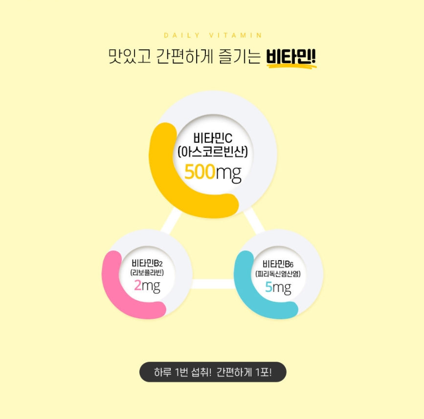 Twice Lemona Multivitamins C B2 B6 2g 70 sticks Fatigue Stress Recovery