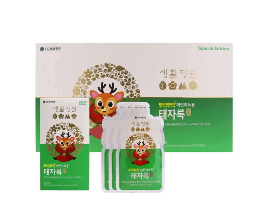 LG Household & Health Care Taejalog 35p Deer Antlers Red Ginseng Kids Children Health Supplements