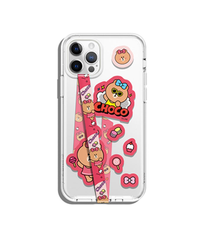 Line Friends Cell Phone Finger Straps Mobile Smartphones Fashionable Grip Sticker Character