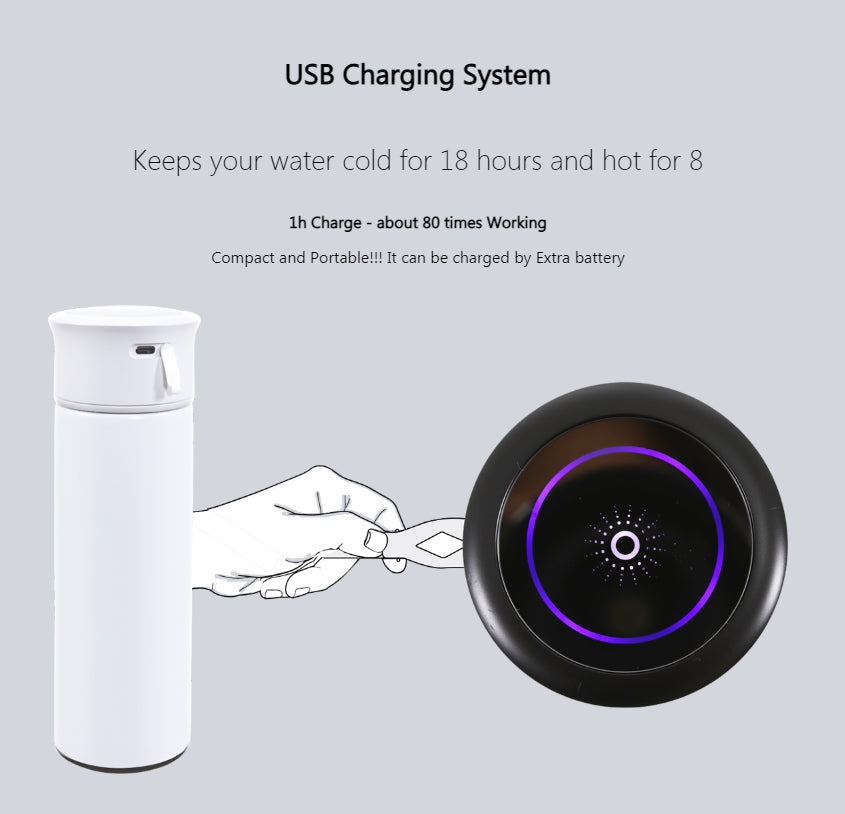 LINK UV-C Sterilizer Tumbler 350ml Odorless Tumbler Remove Bacterias