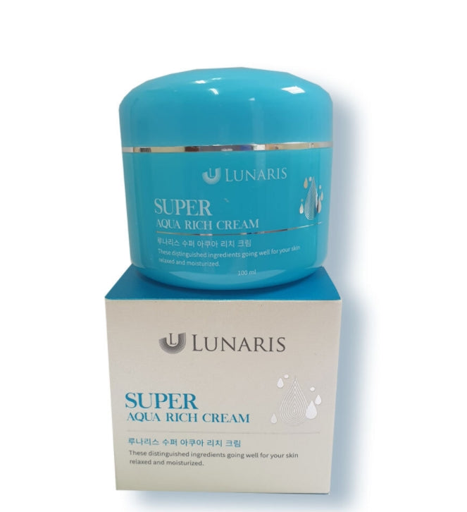 Lunaris Super Aqua Rich Cream 100ml Moisturizing Soothing Whitening