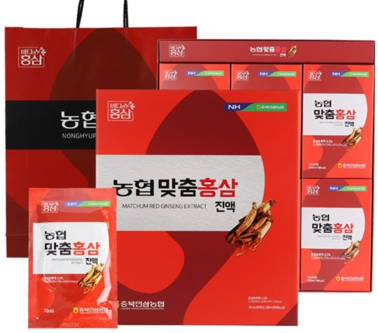Nonghyup Customized Red Ginseng (70ml x 30EA) Korean Health Food
