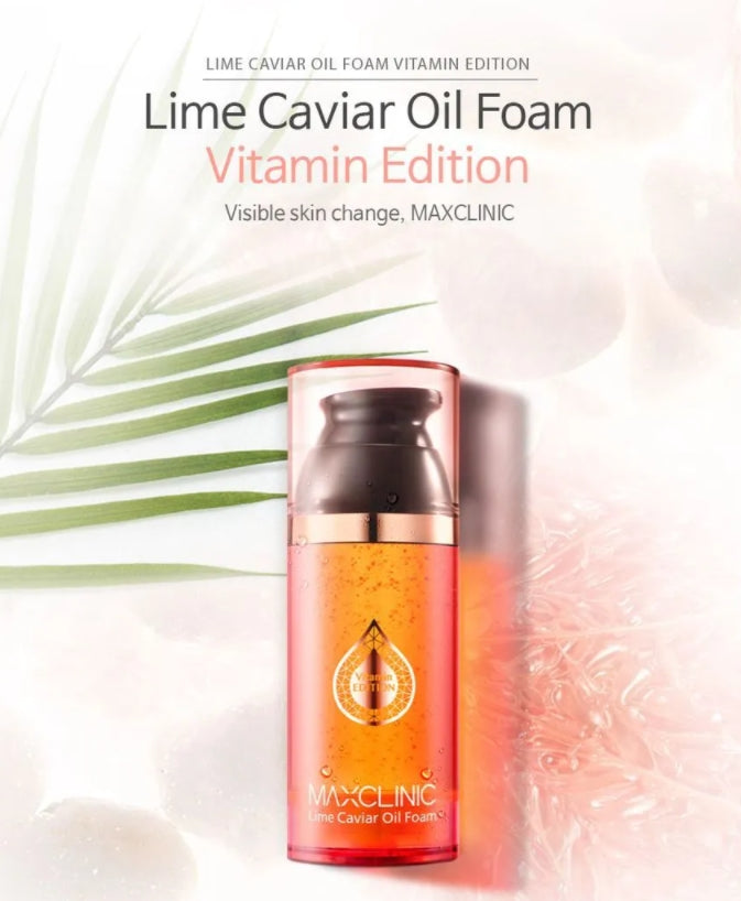 MAXCLINIC Lime Caviar Oil Foam 110g Pore Deep Cleansing Makeup Remover