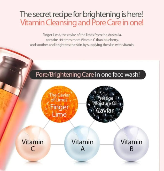 MAXCLINIC Lime Caviar Oil Foam 110g Pore Deep Cleansing Makeup Remover