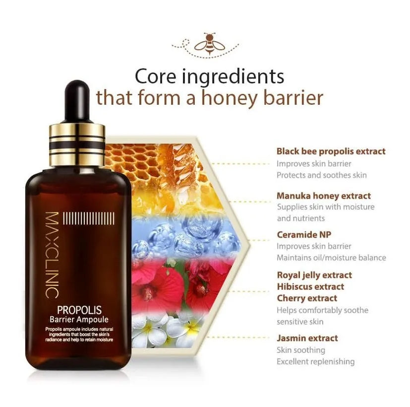 MAXCLINIC Propolis Barrier Ampoule 100ml Daily Skincare Moisture Balance