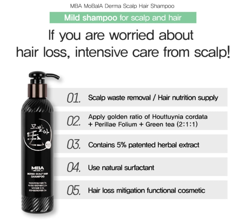 DAYCELL MBA MoBalA Derma Scalp Hair Shampoo 230ml Women Hair loss Mens