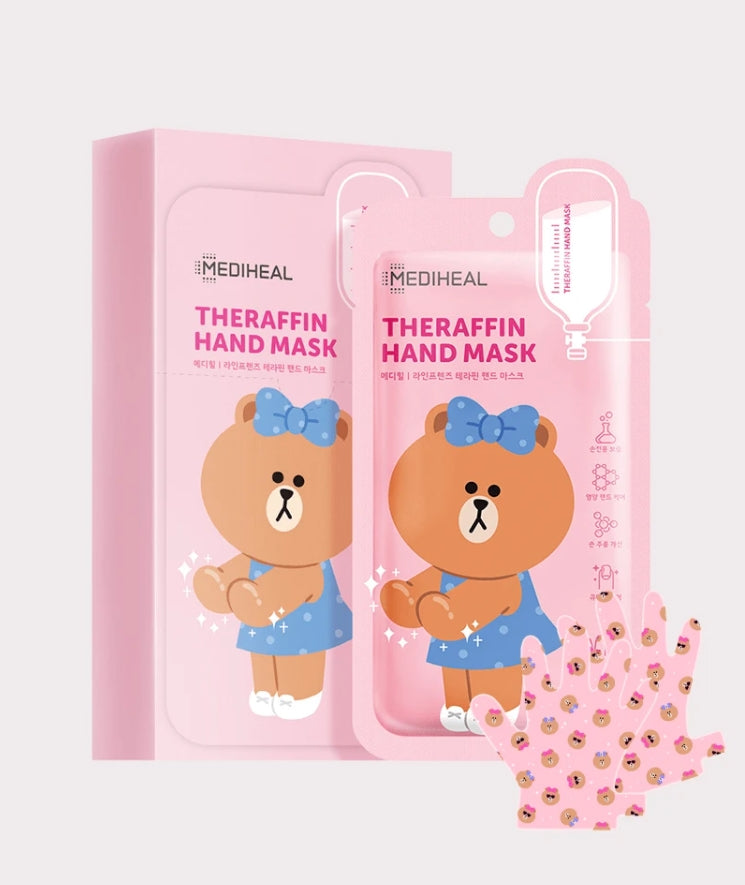 MEDIHEAL LINE FRIENDS Theraffin Hand Mask Moisturizing Cuticle Care