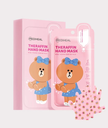MEDIHEAL LINE FRIENDS Theraffin Hand Mask Moisturizing Cuticle Care