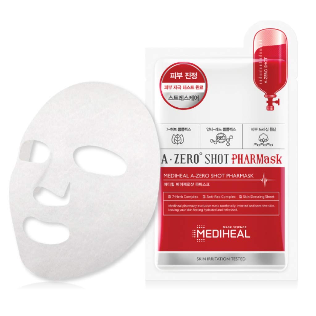 MEDIHEAL A-zero Shot PHAR Masks Acne Facial Sheets Oil-Moisture Balance