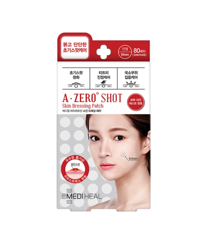 MEDIHEAL A-zero Shot Skin Dressing Patch 80 Patches Acne Trouble Skincare