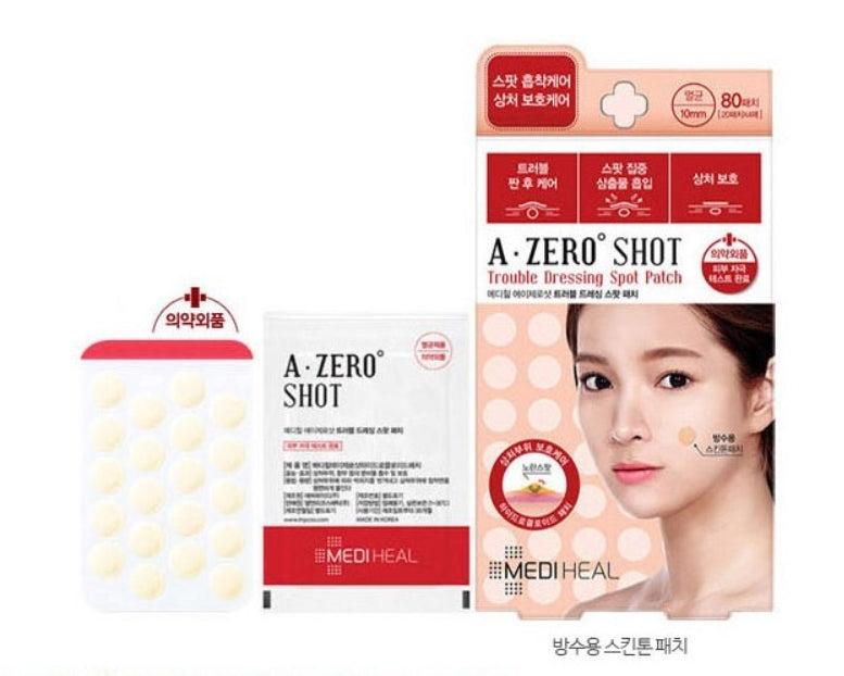 MEDIHEAL A-zero Shot Trouble Dressing Spot Patch 80 Patches Acne Trouble Skincare