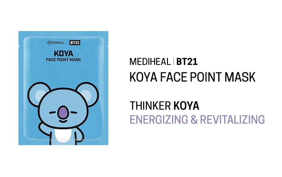 Mediheal BT21 Face Point Mask Pack Koya Moisture Skin Care Elasticity