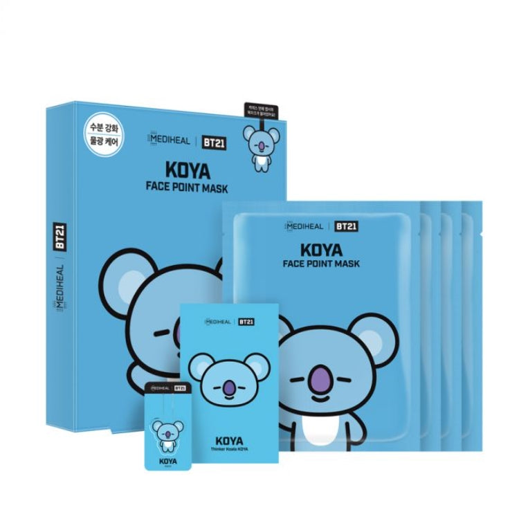 Mediheal BT21 Face Point Mask Pack Koya Moisture Skin Care Elasticity