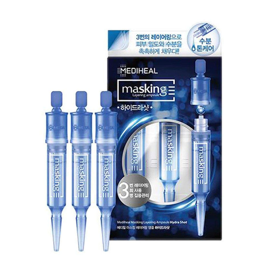 MEDIHEAL Masking Layering Ampoule HYDRA Shot Facial Skincare 4mlx3ea