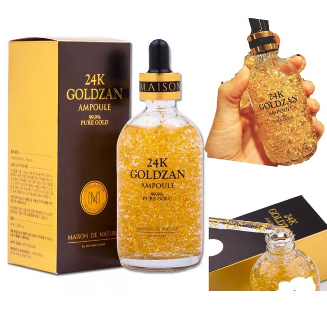 SKINATURE Maison De Nature 24k GOLDZAN Ampoule 99.9% Pure Skincare Brightening