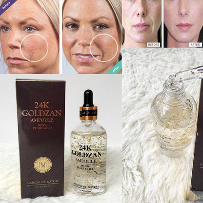 SKINATURE Maison De Nature 24k GOLDZAN Ampoule 99.9% Pure Skincare Brightening