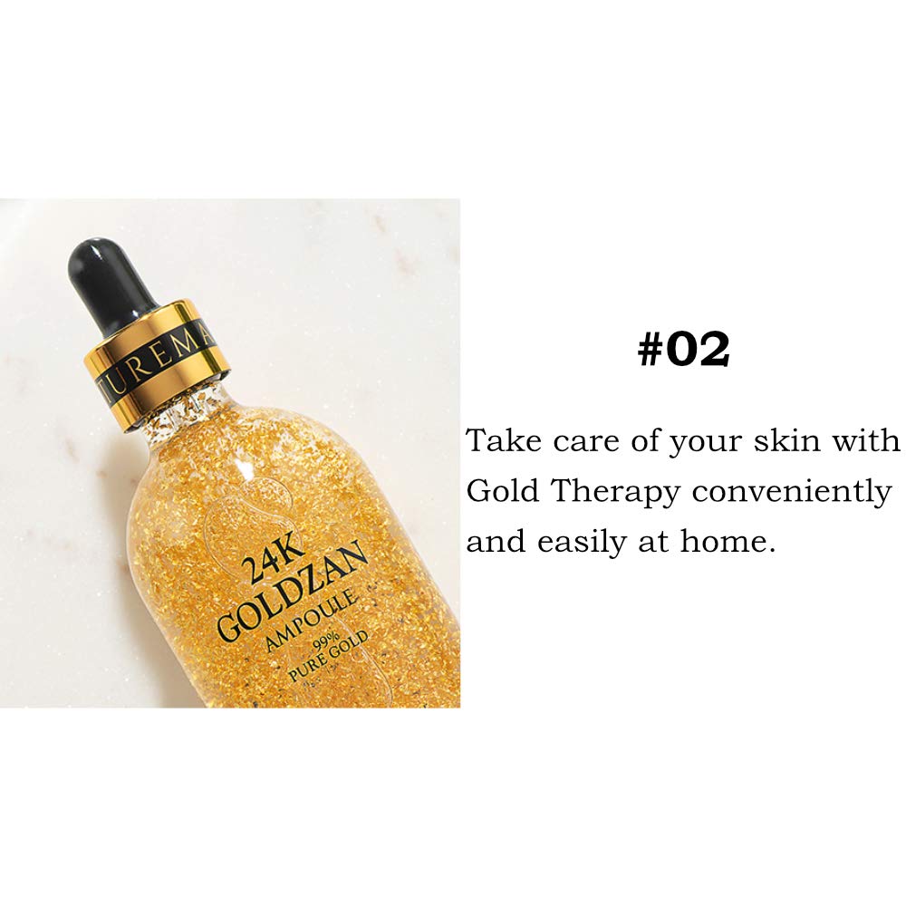 SKINATURE Maison De Nature 24k GOLDZAN Ampoule 99.9% Pure Skincare Brightening