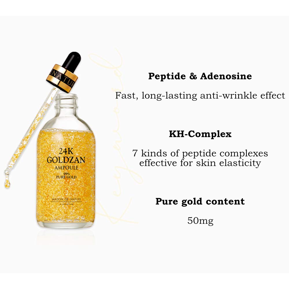 SKINATURE Maison De Nature 24k GOLDZAN Ampoule 99.9% Pure Skincare Brightening