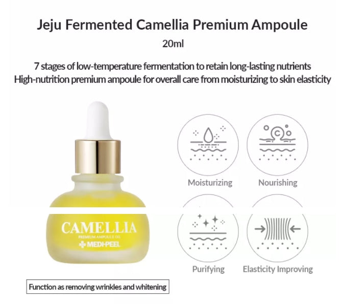 MEDI-PEEL Premium Fermentation Camellia Ampoule Oil 20ml dryness Skin