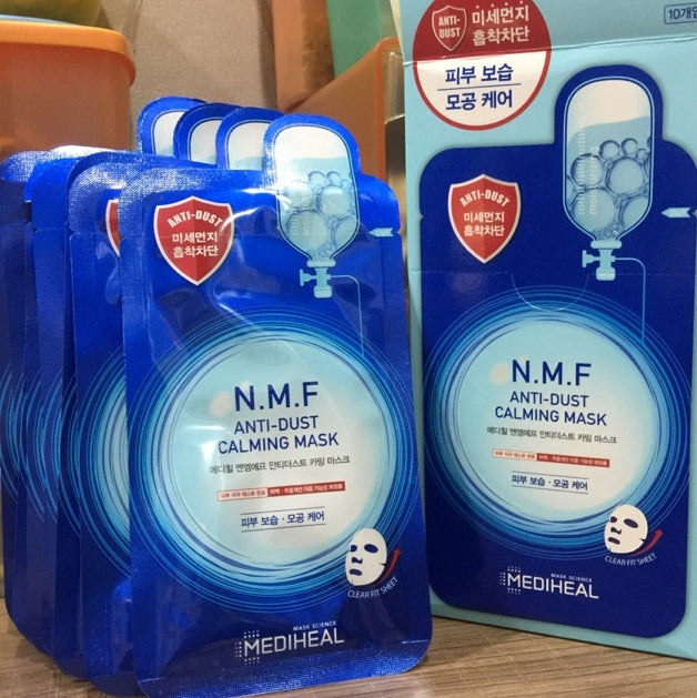 MEDIHEAL NMF ANTI-DUST CALMING MASK 10EA Korean Skincare Cosmetics