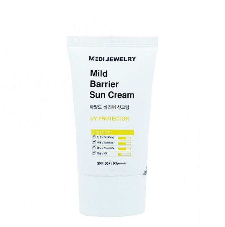 MEDI JEWELRY Mild Barrier Sun Cream 50ml Korean Sunscreen Womens Face