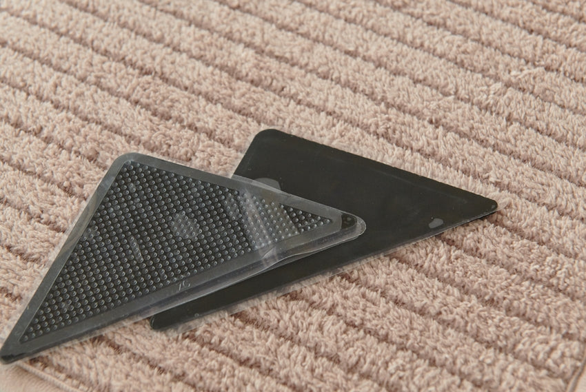 Washable Non Slip Ruggies Resuable Carpet Mat Rug Gripper Pads 4P Anti Ski Holder