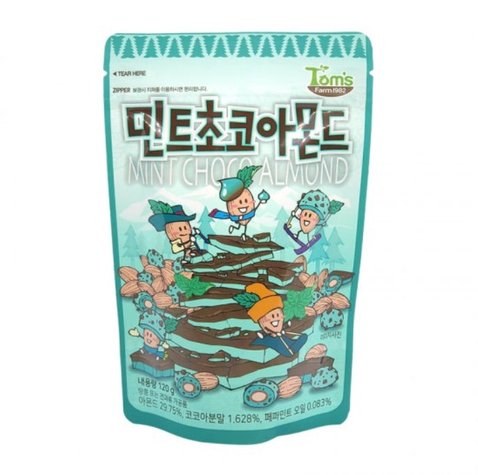 GILIM TOM'S FARM Mint Choco Almond 120g Nuts Snacks Tasty Korean Foods