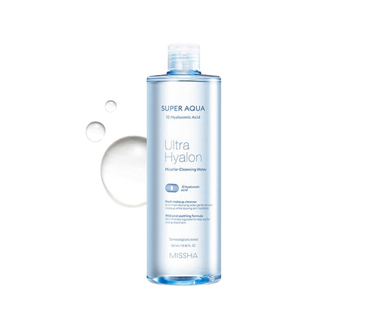 MISSHA SUPER AQUA ULTRA HYALRON MICELLAR CLEANSING WATER 500ml Womens