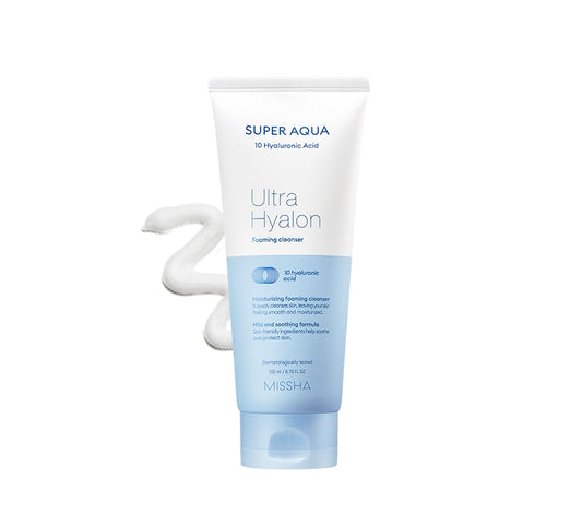 MISSHA SUPER AQUA ULTRA HYALON FOAMING CLEANSER 200ml Skincare Face