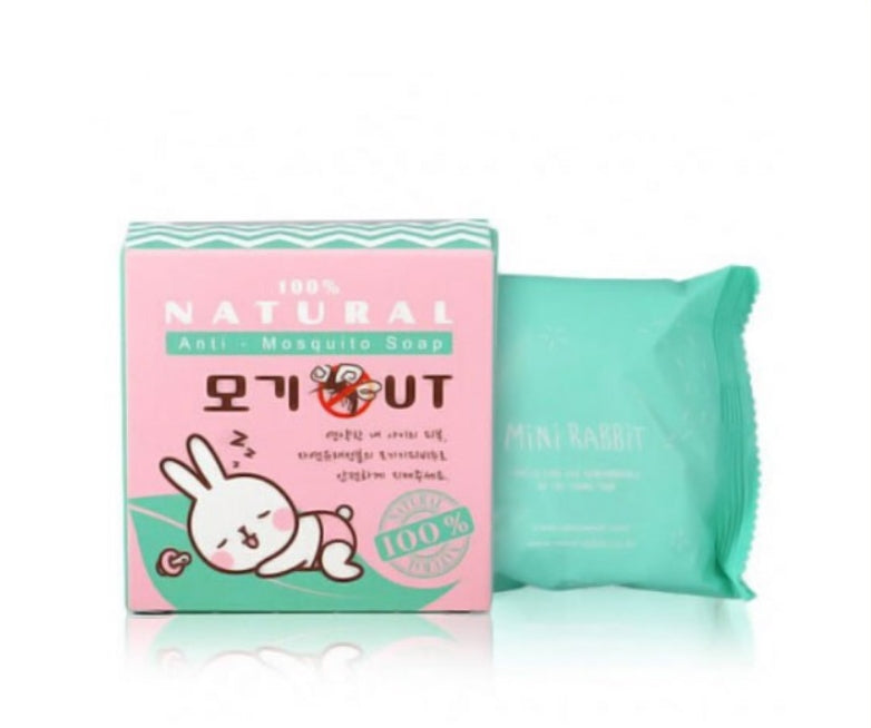 Korean Mini Rabbit Anti-Mosquito Soap 100% Natural Mosquito repellent