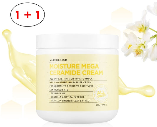 NATUREKIND MOISTURE MEGA CERAMIDE CREAM (1+1) Korean Skincare Cosmetic