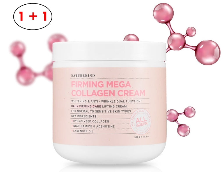 NATUREKIND FIRMING MEGA COLLAGEN CREAM (1+1) Korean Skincare Cosmetics