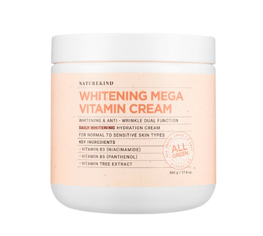 NATUREKIND WHITENING MEGA VITAMIN CREAM 500g Korean Skincare Cosmetins