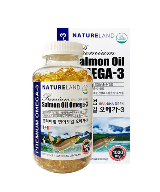 NATURE GRAND Premium Salmon Oil Omega-3 Dry Eyes Health Supplements Blood Circulation
