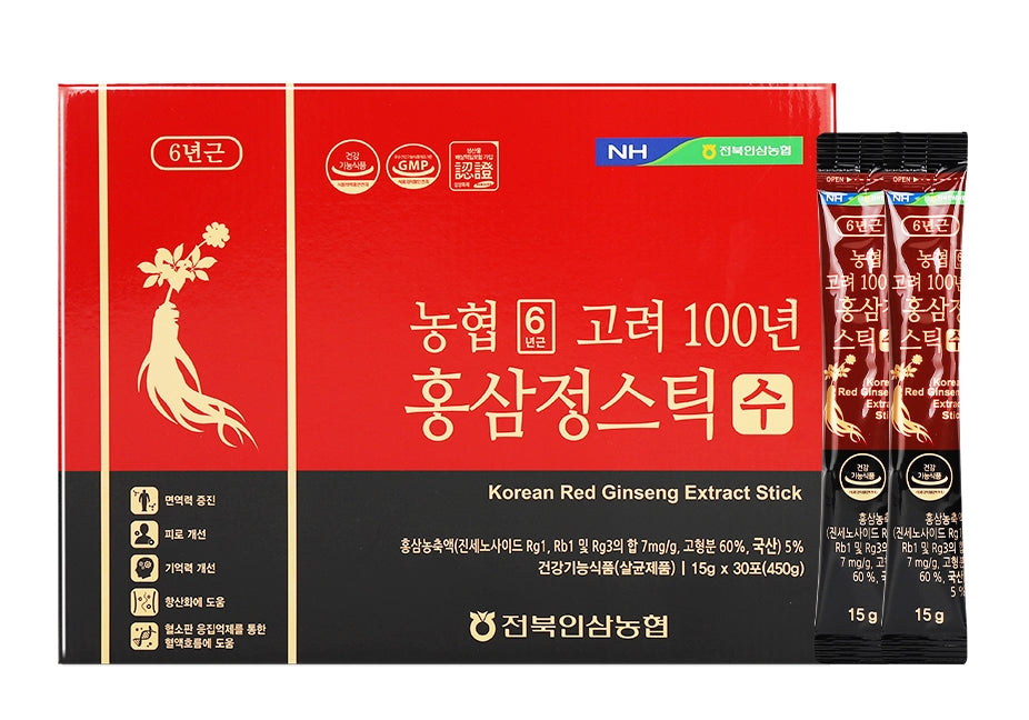 NH 6 Korea 100 Year Red Ginseng Extract Stick Soo 450g Health Supplements Immunity Fatigue