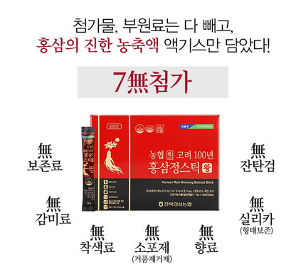 NH 6 Korea 100 Year Red Ginseng Extract Stick Wang 450g Health Supplements Immunity Women Climacteric