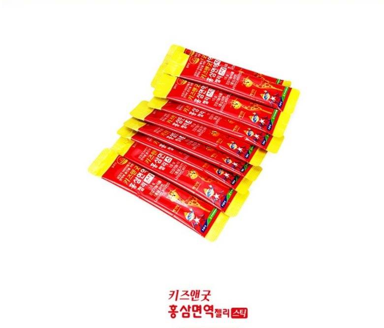 NONG HYUP Kid & Good Red Ginseng  Immune Jelly Sticks 15g x 30pcs