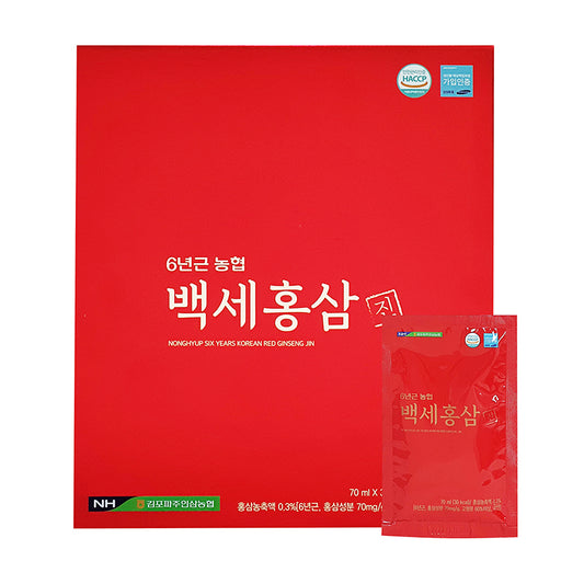 NONG HYUP Six Years Korean Red Ginseng Jin 70ml x 30p Health
