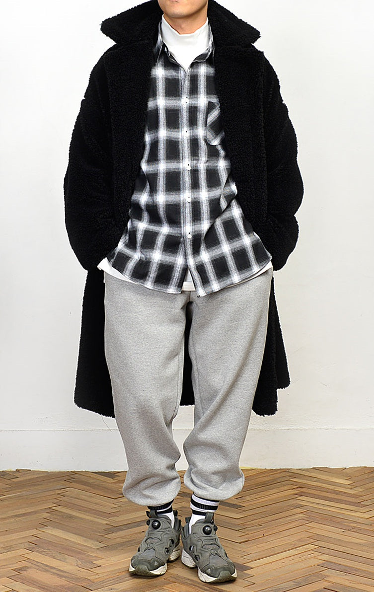 Black Shearling Long Coats Mens Winter Outerwear Thick Fur Jackets Guy