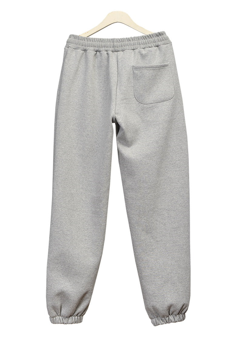 Gray Mens Wide Jogger Pants Napping Casual Athletic Solid 29-35 inch