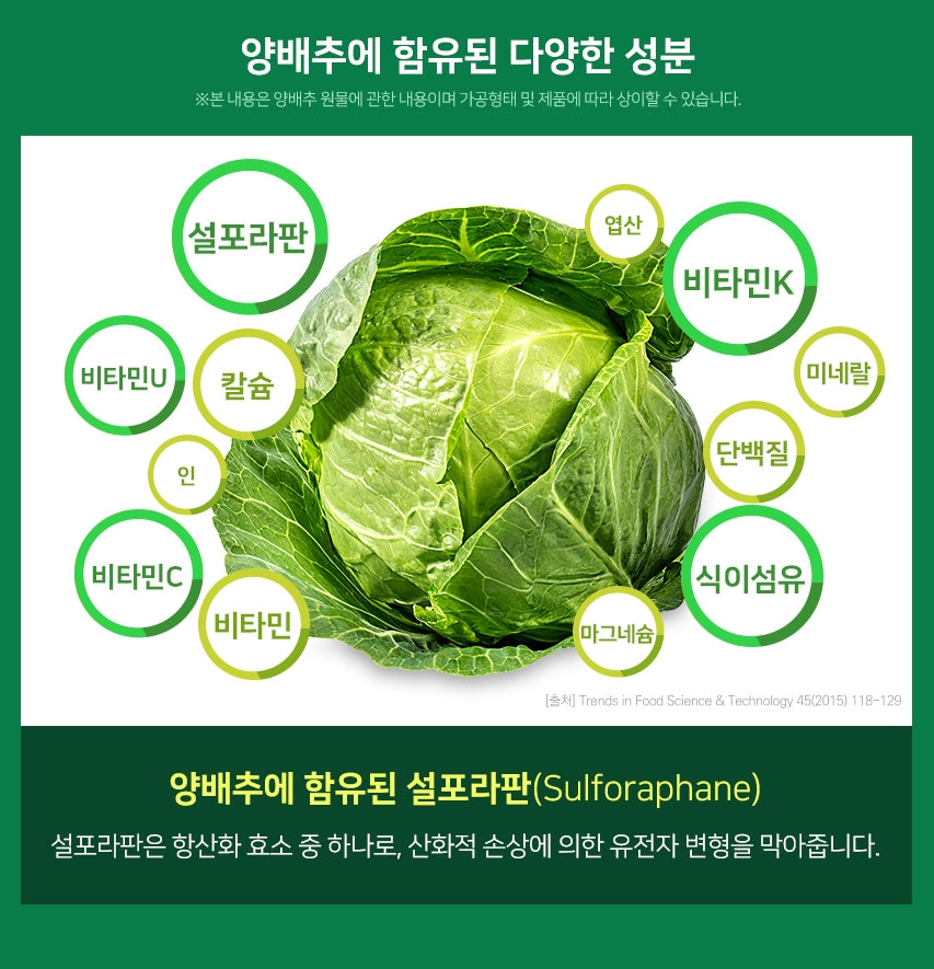 NATURALIZE Cabbage 90 Tablets Health Supplements Vitamins Potassium