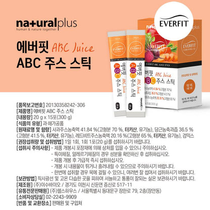 Natural Plus Ever fit ABC Juice Sticks Health supplement food Vitamin