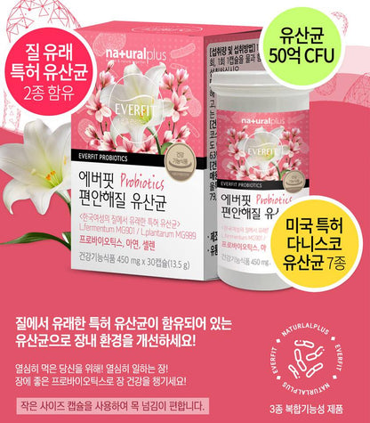 Natural Plus Ever fit Probiotics Health supplements Lactobacilli Women