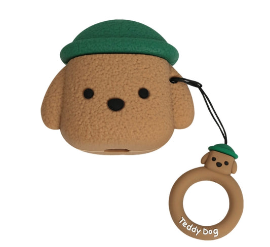 Teddy Dog Airpods Case Cute Animal Poodle Protection Apple Couple Item