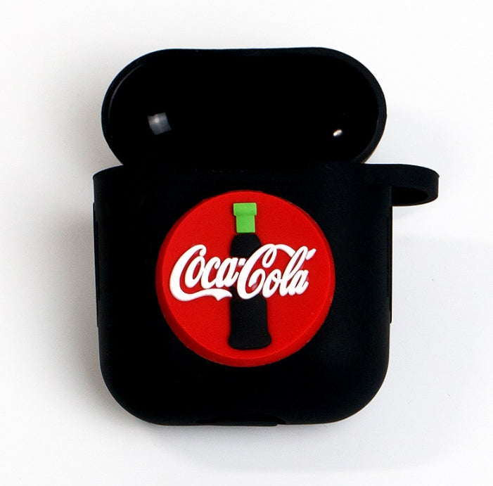 Drink Soda AirPods Case Coca Cola Black Apple Bluetooth Earphone Case