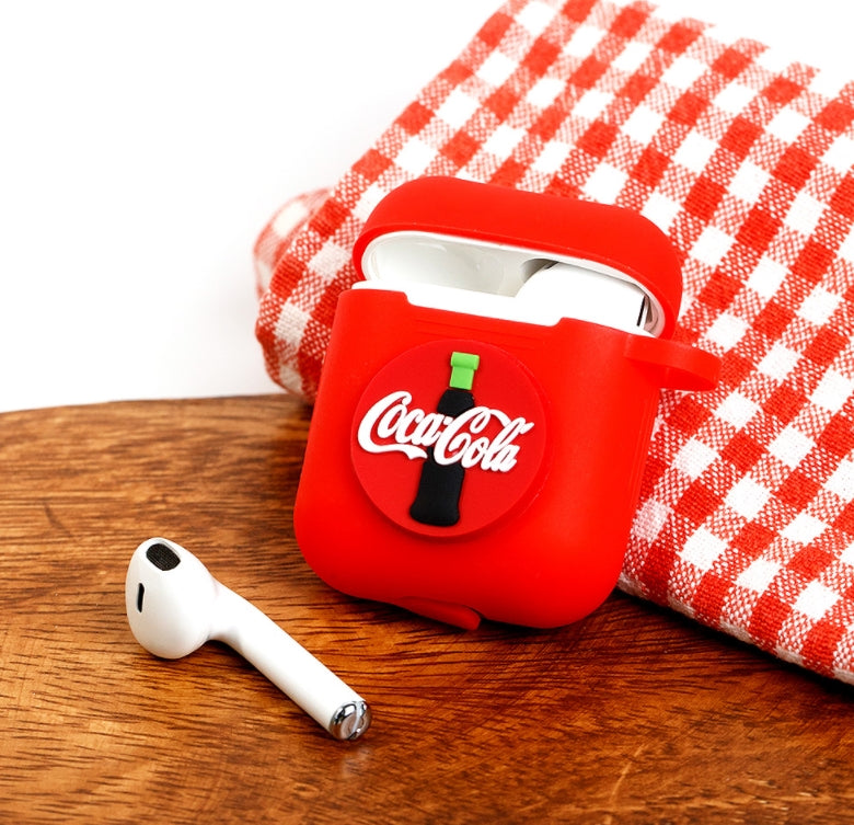 Drink Soda AirPods Case Coca Cola Red Apple Bluetooth Earphone Case